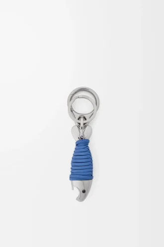 Fish keyring bottle opener Silver/Seaside Blue