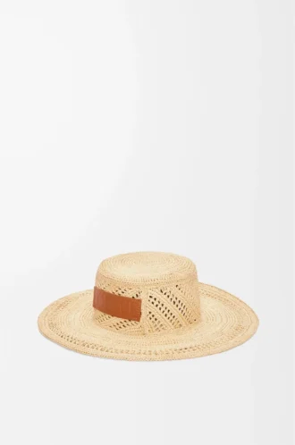 Fisherman hat in raffia Natural