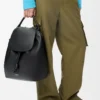 Flamenco backpack in shiny supple calfskin Black Flamenco backpack in shiny supple calfskin Black