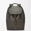 Flamenco backpack in shiny supple calfskin Dark Grey Flamenco backpack in shiny supple calfskin Dark Grey