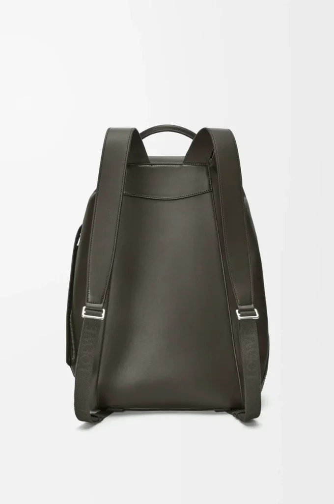 Flamenco backpack in shiny supple calfskin Dark Grey Flamenco backpack in shiny supple calfskin Dark Grey