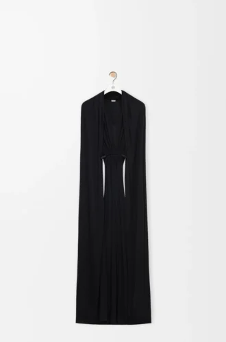 Flamenco dress in silk Black