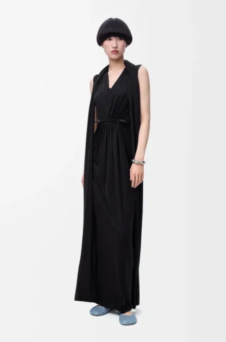 Flamenco dress in silk Black