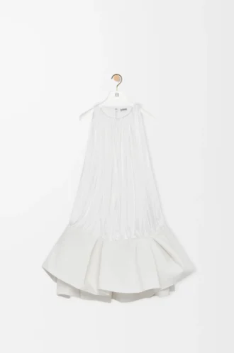 Flamenco dress in viscose White