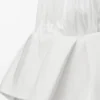 Flamenco dress in viscose White Flamenco dress in viscose White
