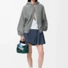Flamenco hoodie in cotton and cashmere Grey Flamenco hoodie in cotton and cashmere Grey
