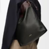 Flamenco purse tote in mellow nappa lambskin Black/Dark Chestnut Flamenco purse tote in mellow nappa lambskin Black/Dark Chestnut