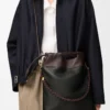 Flamenco purse tote in mellow nappa lambskin Black/Dark Chestnut Flamenco purse tote in mellow nappa lambskin Black/Dark Chestnut