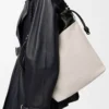 Flamenco purse tote in mellow nappa lambskin Light Ghost/Black Flamenco purse tote in mellow nappa lambskin Light Ghost/Black