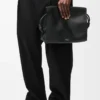 Flamenco satchel in shiny supple calfskin Black Flamenco satchel in shiny supple calfskin Black