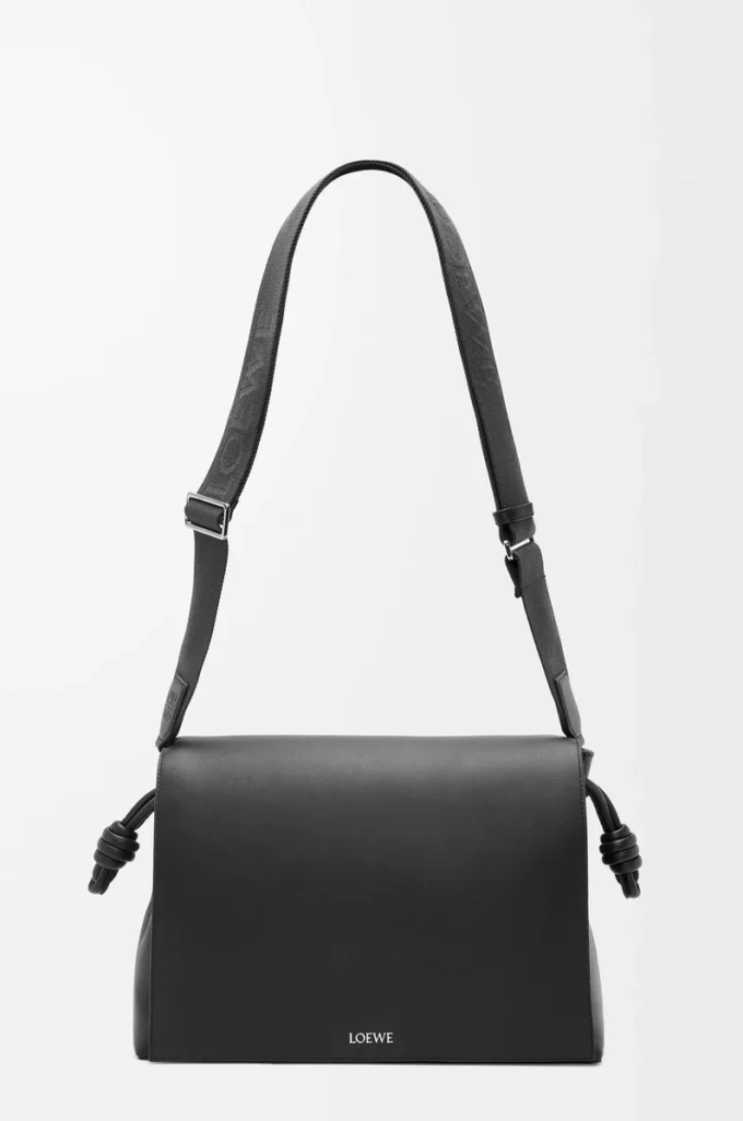 Flamenco satchel in shiny supple calfskin Black Flamenco satchel in shiny supple calfskin Black