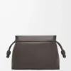 Flamenco satchel in shiny supple calfskin Dark Grey Flamenco satchel in shiny supple calfskin Dark Grey