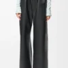 Flamenco trousers in nappa lambskin Black