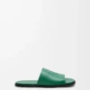 Flex Anagram slide in soft calfskin Green Flex Anagram slide in soft calfskin Green