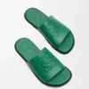 Flex Anagram slide in soft calfskin Green Flex Anagram slide in soft calfskin Green