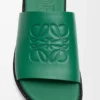 Flex Anagram slide in soft calfskin Green Flex Anagram slide in soft calfskin Green