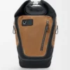 Flex roll-top backpack in canvas and suede Black/Dark Gold Flex roll-top backpack in canvas and suede Black/Dark Gold