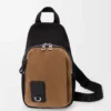 Flex sling in canvas and suede Black/Dark Gold Flex sling in canvas and suede Black/Dark Gold