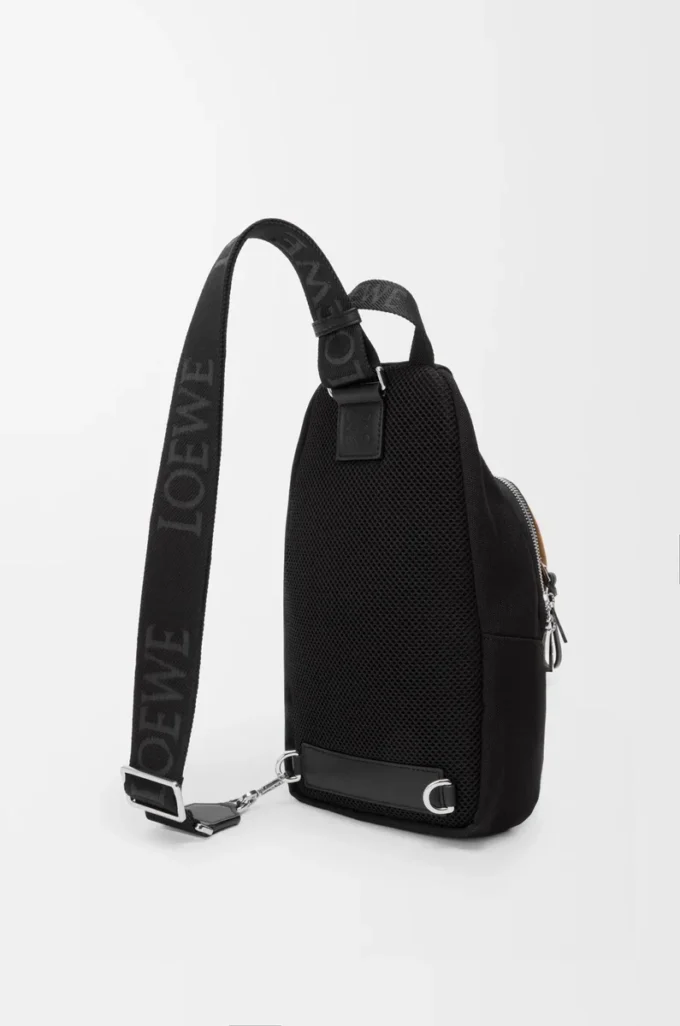 Flex sling in canvas and suede Black/Dark Gold Flex sling in canvas and suede Black/Dark Gold