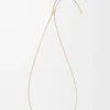 Flor necklace in sterling silver and crystals White/Gold Flor necklace in sterling silver and crystals White/Gold