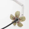 Flor necklace in sterling silver and crystals Yellow/Silver Flor necklace in sterling silver and crystals Yellow/Silver