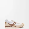 Flow Runner 2.0 in nylon and suede Chocolate/Almost Optic Flow Runner 2.0 in nylon and suede Chocolate/Almost Optic