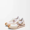 Flow Runner 2.0 in nylon and suede Chocolate/Almost Optic Flow Runner 2.0 in nylon and suede Chocolate/Almost Optic
