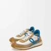 Flow Runner 2.0 in nylon and suede Sand/Blue/White