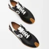 Flow Runner in nylon and suede Black/White Flow Runner in nylon and suede Black/White