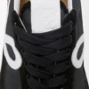 Flow Runner in nylon and suede Black/White Flow Runner in nylon and suede Black/White