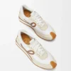 Flow Runner in nylon and suede Chocolate/Almost Optic
