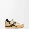 Flow Runner in nylon and suede Gold/Black Flow Runner in nylon and suede Gold/Black