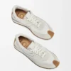 Flow Runner in nylon and suede White Flow Runner in nylon and suede White