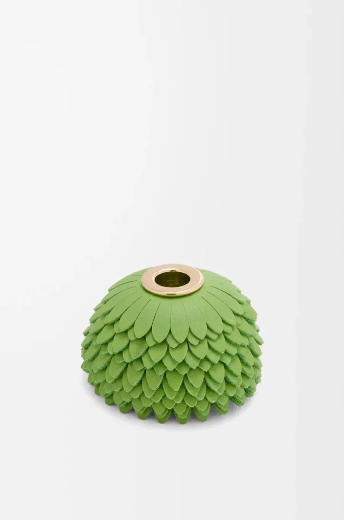 Flower dice in classic calfskin Apple Green Flower dice in classic calfskin Apple Green