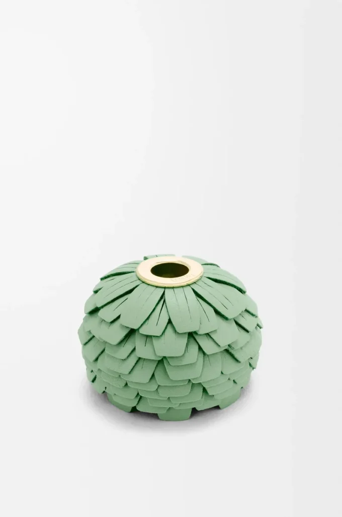 Flower dice in classic calfskin Mint Green Flower dice in classic calfskin Mint Green