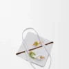 Flower dice in classic calfskin Pale Yellow Glaze Flower dice in classic calfskin Pale Yellow Glaze