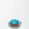 Flower die in classic calfskin Aqua Flower die in classic calfskin Aqua