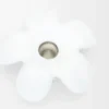 Flower Hat pendant in sterling silver Silver/White