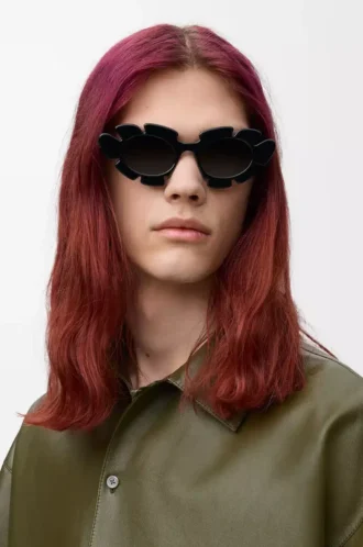 Flower sunglasses Black