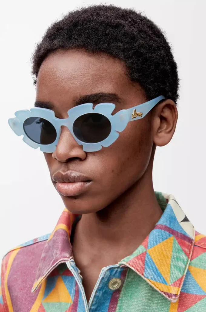 Flower sunglasses Light Blue
