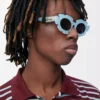 Flower sunglasses Light Blue