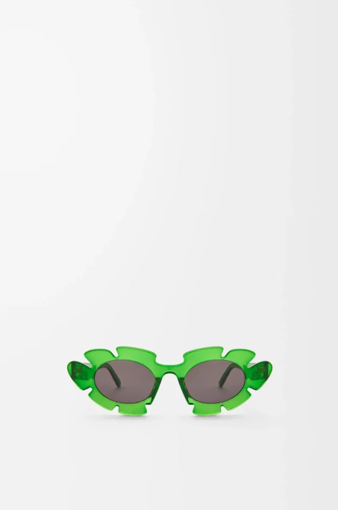 Flower sunglasses Transparent Green Flower sunglasses Transparent Green