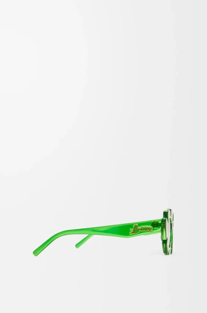 Flower sunglasses Transparent Green Flower sunglasses Transparent Green