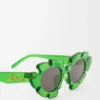 Flower sunglasses Transparent Green Flower sunglasses Transparent Green