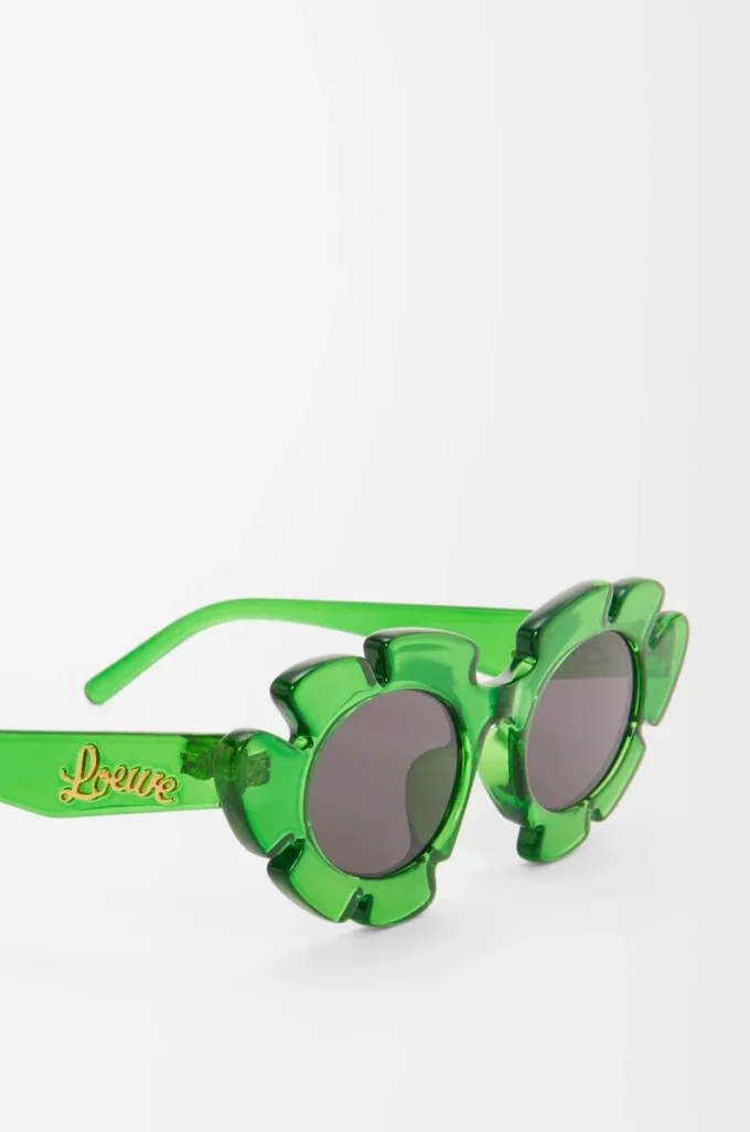 Flower sunglasses Transparent Green Flower sunglasses Transparent Green