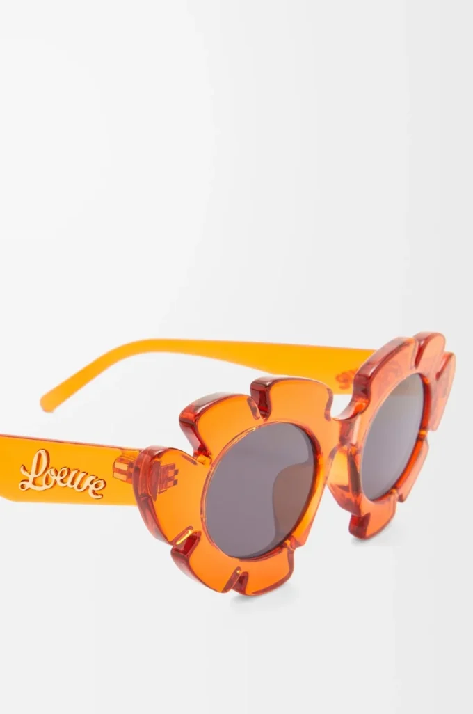 Flower sunglasses Transparent Orange Flower sunglasses Transparent Orange