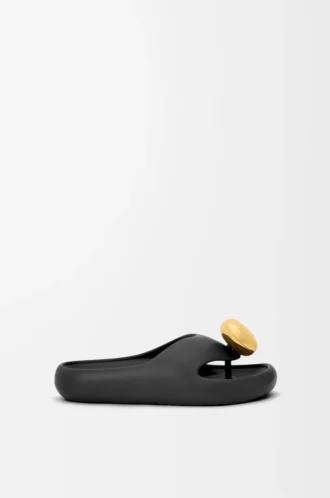 Foam Pebble sandal Black/Gold