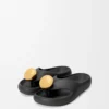 Foam Pebble sandal Black/Gold