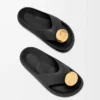 Foam Pebble sandal Black/Gold