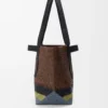 Fold Shopper in raffia Brown/Multicolor